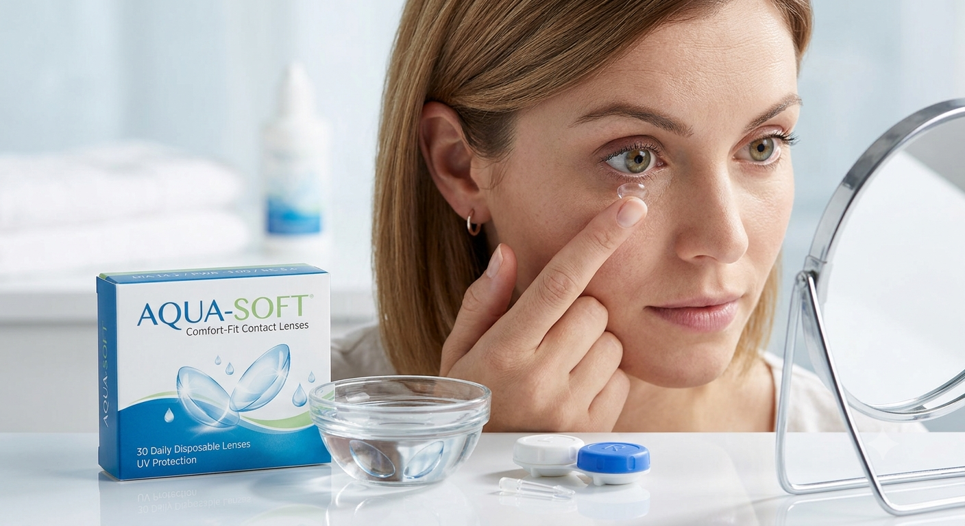 Aqua Soft Silicone Hydrogel Contact Lenses - Image 2